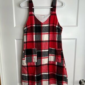 Cupshe Women’s XS Jumper Mini Dress Plaid New 1089